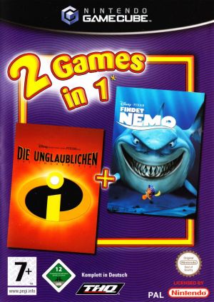 2 Games In 1 Disney Pixar Die Unglaublichen Disney Pixar Findet Nemo  - Disc #1 ROM