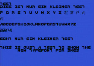 SNES Type Font 2 (PD) ROM
