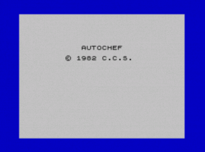 Autochef (1982)(CCS) ROM