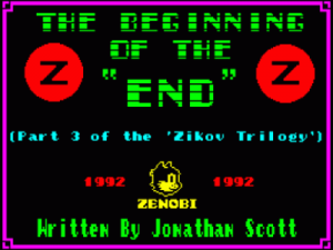 Beginning Of The End, The (1992)(Zenobi Software) ROM