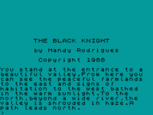 Black Knight Adventure (1988)(Atlas Adventure Software)(Side B) ROM