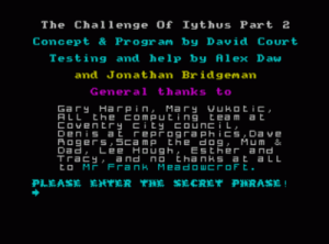 Challenge Of Iythus, The (1988)(Creative Juices)(Side B)[128K] ROM