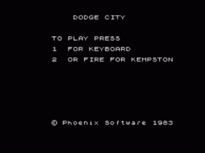 Dodge City - Action Game (1983)(Phoenix Software) ROM