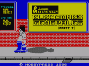 Elecciones Generales (1986)(Juegos & Estrategia)(es)(Side A) ROM