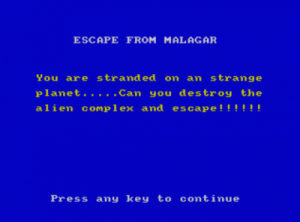 Escape From Malagar (19xx)(-)[a] ROM