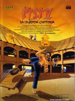 Fist II - La Leyenda Continua - Combat Practice (1986)(Erbe Software)[aka Fist II - The Legend Conti ROM