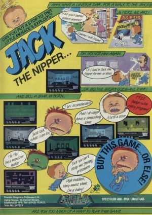 Jack The Nipper (1986)(Kixx)[re-release] ROM