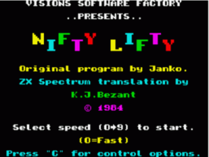 Nifty Lifty (1984)(Currys)[re-release] ROM