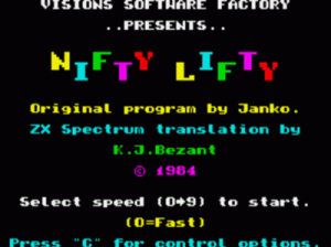 Nifty Lifty (1984)(Visions Software Factory) ROM