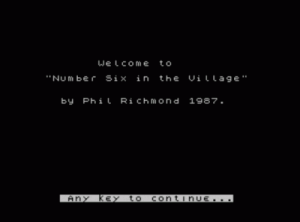 Number Six In The Village (1989)(Global Games)[re-release] ROM