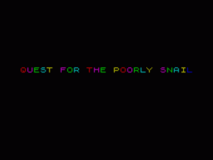 Quest For The Poorly Snail (1988)(Futuresoft)(Part 3 Of 3) ROM