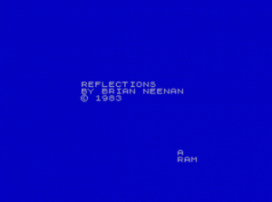 Reflections (1983)(Forward Software)[16K][re-release] ROM