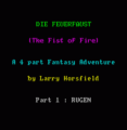 Die Feuerfaust - The Fist Of Fire (1995)(FSF Adventures)(Side A)