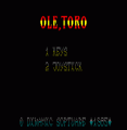 Ole, Toro (1985)(Dinamic Software)(es)