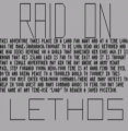 Raid On Lethos (1984)(Dave Newton)